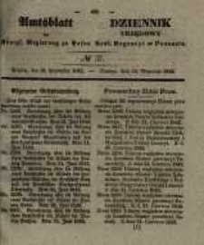 Amtsblatt der K&ouml;niglichen Regierung zu Posen. 1842.09.13 Nro.37