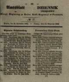 Amtsblatt der Königlichen Regierung zu Posen. 1842.09.13 Nro.37