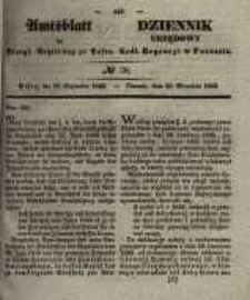 Amtsblatt der Königlichen Regierung zu Posen. 1842.09.20 Nro.38