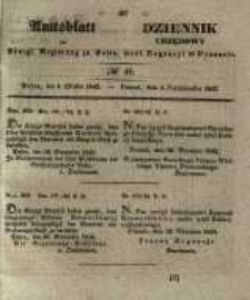 Amtsblatt der K&ouml;niglichen Regierung zu Posen. 1842.10.04 Nro.40