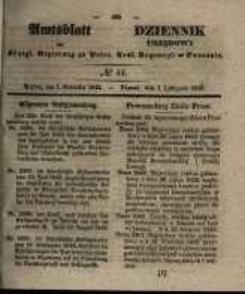 Amtsblatt der K&ouml;niglichen Regierung zu Posen. 1842.11.01 Nro.44