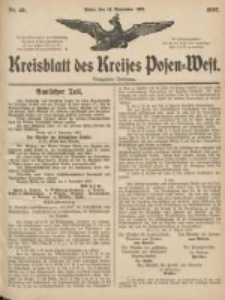 Kreisblatt des Kreises Posen-West 1907.11.14 Jg.19 Nr46