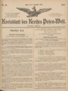 Kreisblatt des Kreises Posen-West 1907.12.05 Jg.19 Nr49