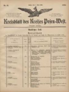 Kreisblatt des Kreises Posen-West 1908.05.07 Jg.20 Nr19
