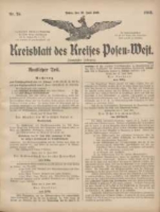 Kreisblatt des Kreises Posen-West 1908.06.18 Jg.20 Nr25