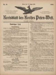 Kreisblatt des Kreises Posen-West 1908.08.27 Jg.20 Nr35