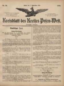 Kreisblatt des Kreises Posen-West 1908.09.03 Jg.20 Nr36