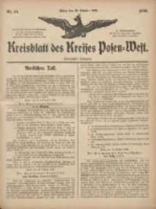Kreisblatt des Kreises Posen-West 1908.10.29 Jg.20 Nr44