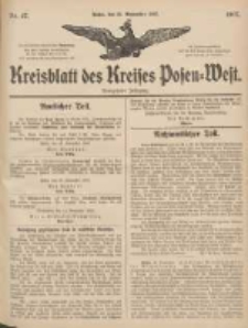 Kreisblatt des Kreises Posen-West 1907.11.21Jg.19 Nr47