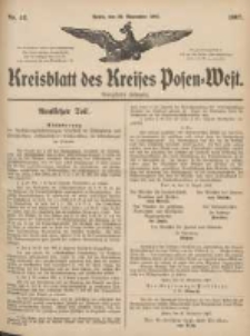 Kreisblatt des Kreises Posen-West 1907.11.28 Jg.19 Nr48