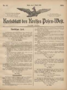 Kreisblatt des Kreises Posen-West 1908.04.02 Jg.20 Nr14