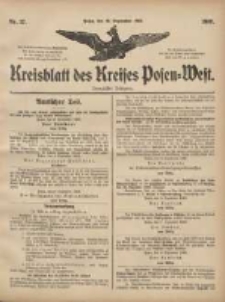 Kreisblatt des Kreises Posen-West 1908.09.10 Jg.20 Nr37