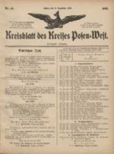 Kreisblatt des Kreises Posen-West 1908.12.03 Jg.20 Nr49