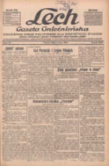 Lech.Gazeta Gnieźnieńska: codzienne pismo polityczne dla wszystkich stan&oacute;w. Dodatki: tygodniowy "Lechita" i powieściowy oraz dwutygodnik "Leszek" 1934.03.03 R.35 Nr50