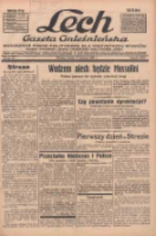 Lech.Gazeta Gnieźnieńska: codzienne pismo polityczne dla wszystkich stan&oacute;w. Dodatki: tygodniowy "Lechita" i powieściowy oraz dwutygodnik "Leszek" 1935.04.13 R.36 Nr87