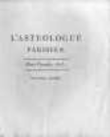 L'astrologue parisien ou le nouveau Mathieu Laensbergh. 1813