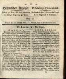 Oeffentlicher Anzeiger. 1837.10.24 Nro.43