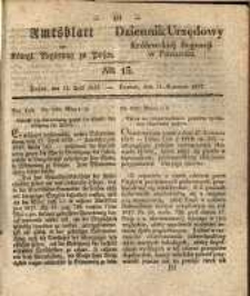 Amtsblatt der K&ouml;niglichen Regierung zu Posen. 1837.04.11 Nro.15