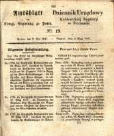 Amtsblatt der K&ouml;niglichen Regierung zu Posen. 1837.05.09 Nro.19
