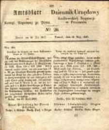 Amtsblatt der K&ouml;niglichen Regierung zu Posen. 1837.05.16 Nro.20