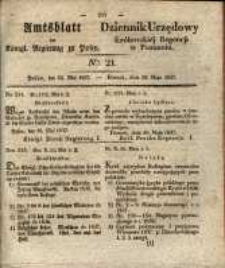 Amtsblatt der Königlichen Regierung zu Posen. 1837.05.23 Nro.21