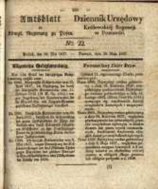 Amtsblatt der K&ouml;niglichen Regierung zu Posen. 1837.05.30 Nro.22