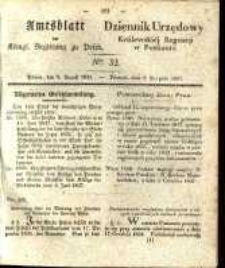 Amtsblatt der K&ouml;niglichen Regierung zu Posen. 1837.08.08 Nro.32