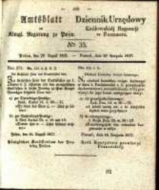 Amtsblatt der Königlichen Regierung zu Posen. 1837.08.29 Nro.35