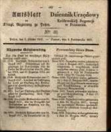 Amtsblatt der K&ouml;niglichen Regierung zu Posen. 1837.10.03 Nro.40