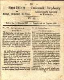 Amtsblatt der K&ouml;niglichen Regierung zu Posen. 1837.11.14 Nro.46