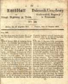 Amtsblatt der K&ouml;niglichen Regierung zu Posen. 1837.12.12 Nro.50