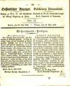 Oeffentlicher Anzeiger. 1838.05.22 Nro.21