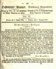 Oeffentlicher Anzeiger. 1838.08.07 Nro.32
