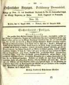 Oeffentlicher Anzeiger. 1838.08.14 Nro.33