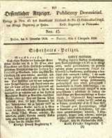 Oeffentlicher Anzeiger. 1838.11.06 Nro 45