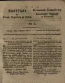 Amtsblatt der Königlichen Regierung zu Posen. 1829.01.06 Nro.1
