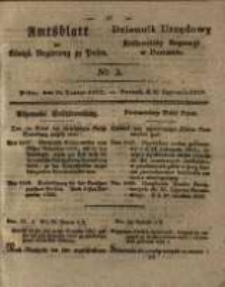 Amtsblatt der K&ouml;niglichen Regierung zu Posen. 1829.01.20 Nro.3