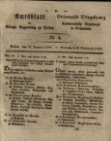 Amtsblatt der K&ouml;niglichen Regierung zu Posen. 1829.01.27 Nro.4