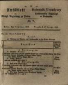 Amtsblatt der Königlichen Regierung zu Posen. 1829.02.17 Nro.7