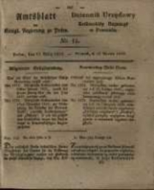 Amtsblatt der K&ouml;niglichen Regierung zu Posen. 1829.03.17 Nro.11