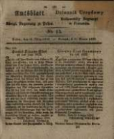 Amtsblatt der K&ouml;niglichen Regierung zu Posen. 1829.03.31 Nro.13