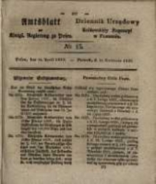 Amtsblatt der Königlichen Regierung zu Posen. 1829.04.14 Nro.15