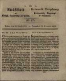 Amtsblatt der K&ouml;niglichen Regierung zu Posen. 1829.04.28 Nro.17