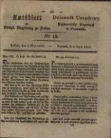 Amtsblatt der K&ouml;niglichen Regierung zu Posen. 1829.05.05 Nro.18