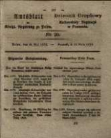 Amtsblatt der K&ouml;niglichen Regierung zu Posen. 1829.05.19 Nro.20