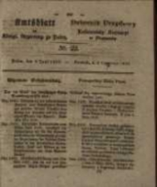 Amtsblatt der K&ouml;niglichen Regierung zu Posen. 1829.06.02 Nro.22