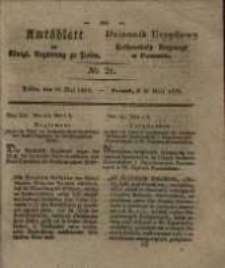 Amtsblatt der K&ouml;niglichen Regierung zu Posen. 1829.05.26 Nro.21
