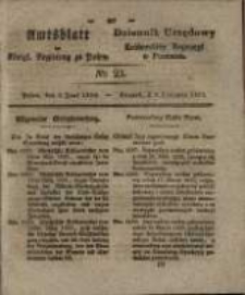 Amtsblatt der K&ouml;niglichen Regierung zu Posen. 1829.05.09 Nro.23