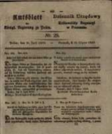 Amtsblatt der Königlichen Regierung zu Posen. 1829.07.21 Nro.29