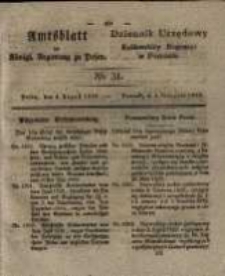 Amtsblatt der Königlichen Regierung zu Posen. 1829.08.04 Nro.31